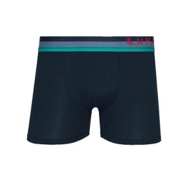 Imagem de Cueca Boxer Algodão com Elastano Lupo 784-040, Marinho, G