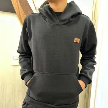 Imagem de Blusa de Moletom Infantil Juvenil Menino Bolso Canguru Capuz - Paraíso
