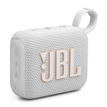 Imagem de Caixa de Som Portátil JBL GO 4, Bluetooth, 4.2W RMS, Até 7h, Branco - 