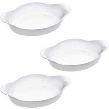 Imagem de Jogo De Assadeiras Opaline Marinex Nadir Kit 3 Unidades