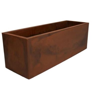 Imagem de Floreira Flat 67 (17L) Cor Aço Corten JAPI