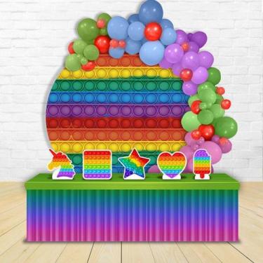 Imagem de KIT FESTA KIT FESTA PAINEL REDONDO Decoração Fidget Toys Pop It Poppet