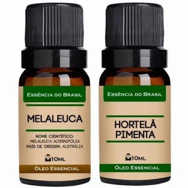Imagem de Kit 2 Óleos Essenciais 10ml - Melaleuca + Menta Piperita - Essência do
