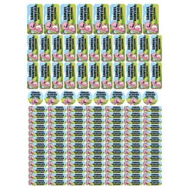 Imagem de 129 Etiquetas Escolares Personalizado Vinil Dinossauro - Tectoner, Din