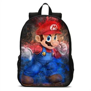 Imagem de Mochila Infantil Bolsa Escolar Super Mario Volta As Aulas - Broome, Sp