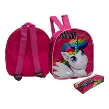 Imagem de Kit Escolar De Menina Estojo E Lancheira De Menina - sem marca