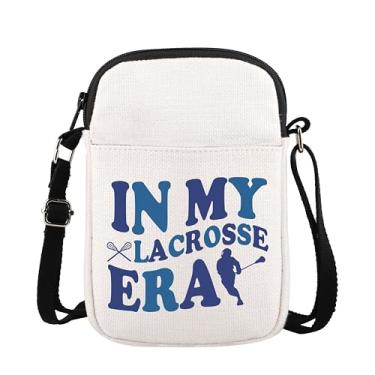 Imagem de XYANFA Bolsa de maquiagem lacrosse para meninas, presente para jogadores de lacrosse, treinadora, mãe, bolsa cosmética, presente para amantes de lacrosse, Bolsa tiracolo Lacrosse Era