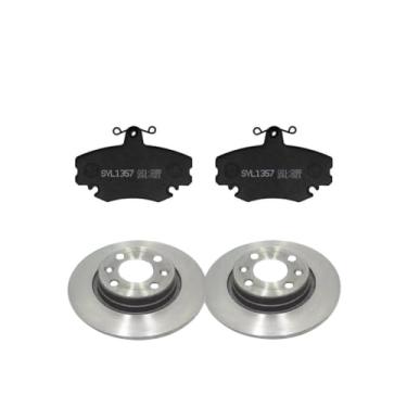 Imagem de PAR DISCO FREIO SOLIDO E PASTINHA LOGAN SANDERO 1.0 16V 1.6 8V 2007 A 2013