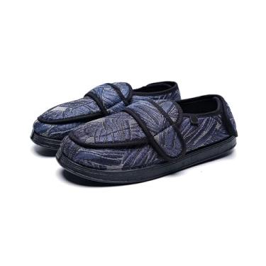 Imagem de Bestgift Sapatos de tecido macio para caminhada de tamanho grande para pessoas de meia-idade e idosos, extra largo, Cor da imagem 2, 36