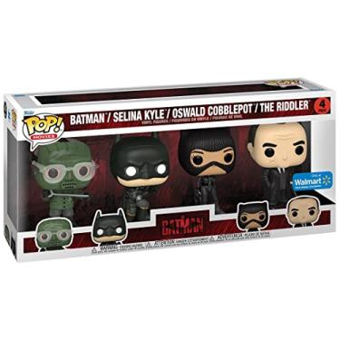 Imagem de Funko Pop! Heroes: The Batman, Selina Kyle, The Riddler, Oswald Cobblepot -4 Pack,Walmart Exclusive!