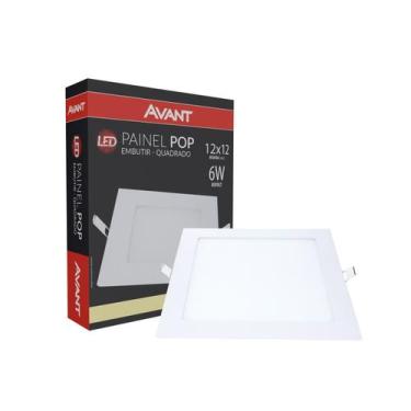Imagem de Painel Led Quadrado Embutir 120x120MM 6W 4000K Bivolt - Avant