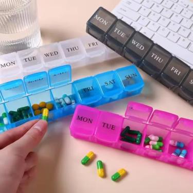 Imagem de Organizador De Comprimidos Porta Remedios E Vitaminas Semanal - Cardoso Home