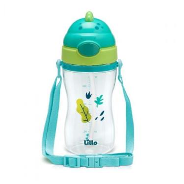 Imagem de Copo Infantil Dinossauro 400ml Com Canudo Lillo