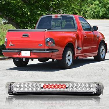Imagem de Luz de freio de terceira parada de alta montagem, compatível com Ford 1997-2004 F150 / 2004 Heritage Third Center Cargo traseira LED 3ª barra de freio lanterna traseira (cromada)