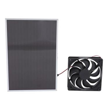 Imagem de Fã de Energia Solar, 5W de Exaustão Solar de 6 Polegadas, Ventiladores Solares para o Piquenique de Piquenique para Carro Em Casa Pesca