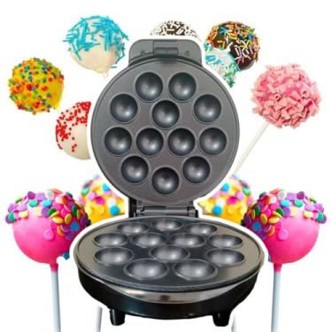 Imagem de Maquina De Cake Pop 12 Bolinhos Cupcake Crepeira 110V e 220V 1000W Antiaderente Mini (220V)