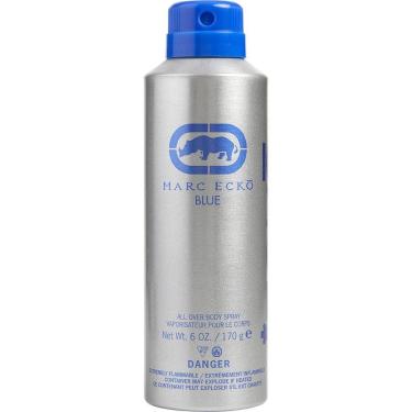 Imagem de Água De Cheiro Masculina Marc Ecko Blue All Over Spray Corporal 180 Ml