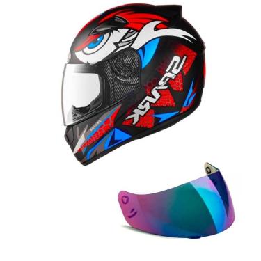 Imagem de Capacete Ebf New Spark Dragon Laranja Mais Viseira Camaleão