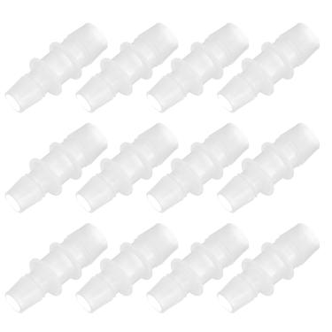 Imagem de PATIKIL 12 peças de acessórios de mangueira de plástico de 1/5.1 cm a 3/12.7 cm, acessórios para tubos redutores, adaptador de tubulação, kit de junta de emenda de união para sistema de ar gás água
