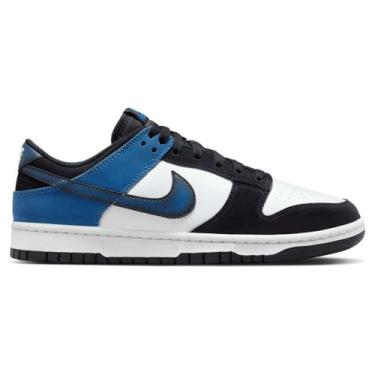 Imagem de Nike Dunk Low Retro Tênis masculino tamanho - 11,5, Summit branco/azul industrial, 43