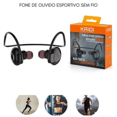 Imagem de Fone De Ouvido Bluetooth esportivo Academia Sem Fio Qualidade Redução 