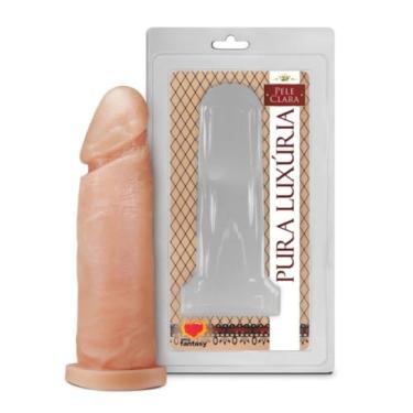 Imagem de Pênis Realístico Maciço 15,3 X 4,5Cm Seguro para Prazer e Autoconhecimento Potencialize Orgasmos