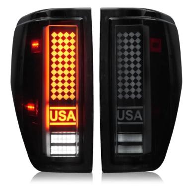 Imagem de Luzes traseiras de LED para Ford F150 2009-2014 (modelo de cama Fleetside), substituição de montagem de luzes traseiras par esquerdo + direito, lente fumê BL3Z13404AB, BL3Z13404B, BL3Z13405AB
