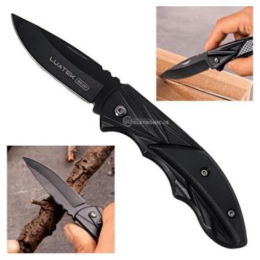 Imagem de Canivete Portátil de Bolso para Pesca e Camping Aço Robusto e Versátil