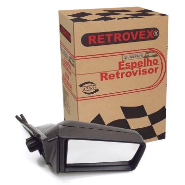 Imagem de Espelho Retrovisor 2 4 Portas Lado Direito Sem Controle Retrovex Monza 1985 A 1990
