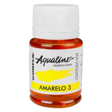 Imagem de Tinta Aquarela Liquida Aqualine Corfix 37ml - 20037, 003 - AMARELO