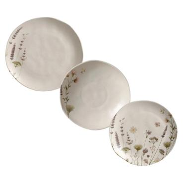 Imagem de Jogo de Pratos 18 Peças Orgânico Lavanda Porto Brasil