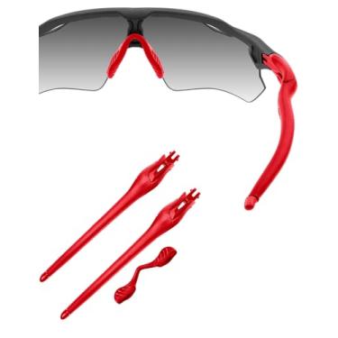 Imagem de HILEEN Óculos de sol vermelhos de substituição para óculos de sol Oakley Radar EV Path Pitch Advancer - Vermelho