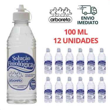 Imagem de Kit com 12 - Solução Soro Fisiológico 0,9% 100 mL - Arboreto
