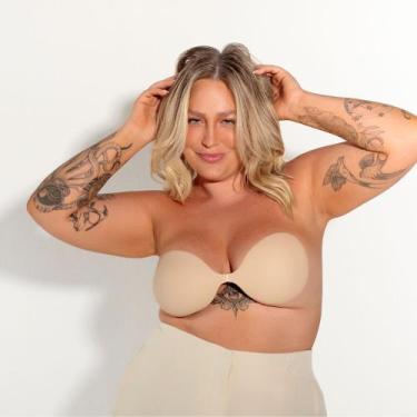 Imagem de Sutiã De Silicone Invisível Lifting Reutilizável Fita Up, Bege, G(44/4