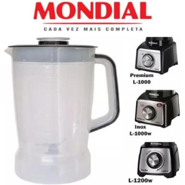 Imagem de Copo Liquidificador Mondial L1000/1200 Preto Translucido Plástico - Mi