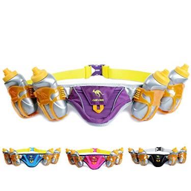 Imagem de (Purple) - 247 Viz Hydration Running Belt - Fits iPhone 7 Plus and Similar Sized Phones - With 4 BPA Free Water Bottles & Runners Reflective Gear for High Visibility