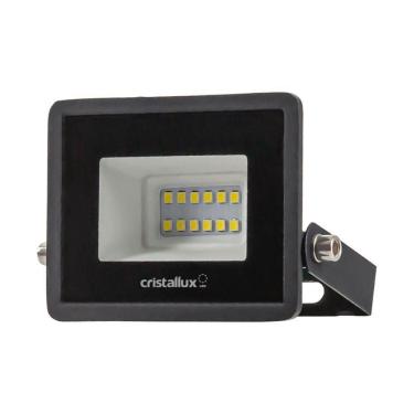 Imagem de Refletor Preto Led 10w Verde Biv Ip66 - Cristallux