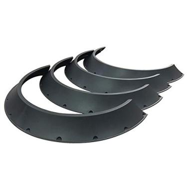 Imagem de Kyostar Desodorante para para-choques de carro para lábios traseiros Difusor lateral do corpo Saia do balanço Difusor Winglet Winglet WingsKyostar 840mm Diameter Black Car Fender Flares KD7067BK
