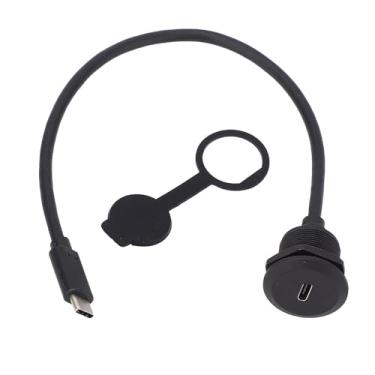 Imagem de Adaptador de Montagem Embutida Macho para Fêmea Cabo Adaptador de Extensão de Montagem Em Painel, Cabo de Montagem Embutida para Thunderbolt 3/4, Suporte para Transferência de