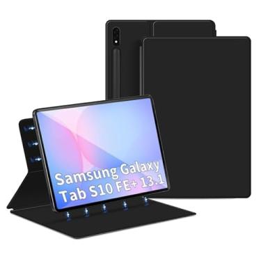 Imagem de QYiiD Capa magnética para Galaxy Tab S10 FE+ 33.3 cm/Galaxy Tab S10 FE Plus com suporte para caneta, capa magnética leve e fina com hibernar/despertar automático para Tab S10 FE+ (SM-X620/X626B