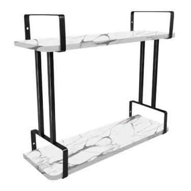 Imagem de Prateleira de Parede Decorativa 60x20cm Imperial - preto/vulcano