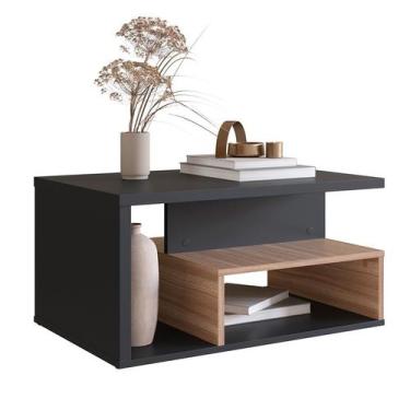 Imagem de Mesa de Centro Retangular Leah Preta e Montana - Modern