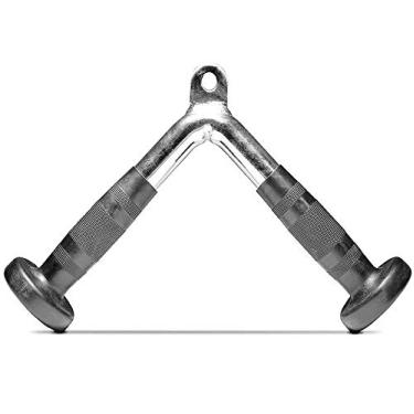 Imagem de FITNESS MANIAC Acessórios para máquina de levantamento de peso para academia em casa com tríceps, barra de empurrar para baixo, alça em V, cabo de aderência com barra em V, punhos de borracha