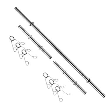 Imagem de Kit Barras Fitness 40cm e Barra Fitness 1,50m com Presilhas