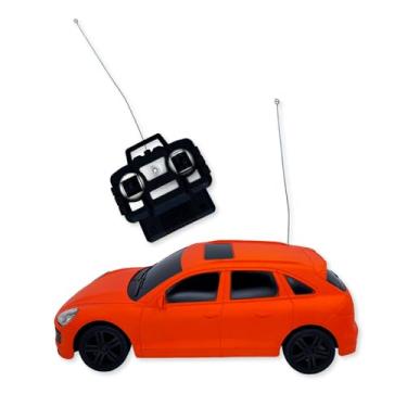 Imagem de Carro de Controle Remoto, Sedan Laranja, 4 Portas, Escala