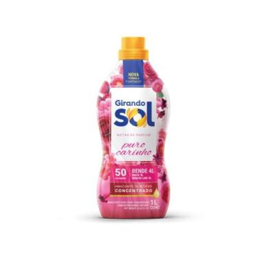Imagem de Amaciante de Roupas Concentrado Girando Sol Frasco 1l Puro Carinho