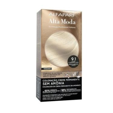 Imagem de Coloração Alta Moda Sem Amônia Louro Claríssimo Cinza 9.1