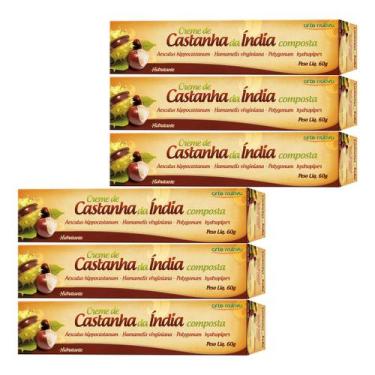 Imagem de Kit 6 und Creme Castanha Da India Arte Nativa 60G