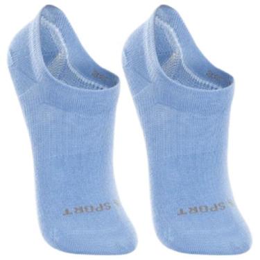 Imagem de Kit 2 Meias Feminina Infantil Invisível Soquete Confortável Algodão An