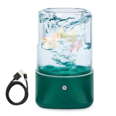 Imagem de Anbanglin Mini máquina de lavar portátil – Lavadora pequena de 1L recarregável por USB com 2 modos de limpeza profunda para roupas íntimas, meias e roupas de bebê, lavanderia compacta de viagem para